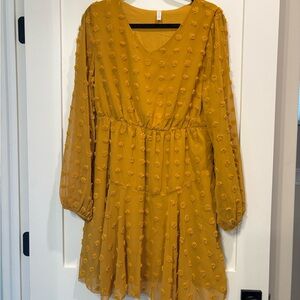 Marigold yellow dress with fun detail. Never worn.